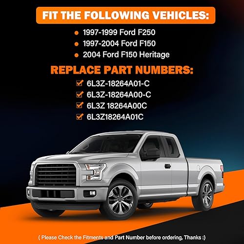 Miniatura 14 de Cable de pestillo de puerta trasera para Ford E150 E250 E350 E450 Van 1992-2014 Lado trasero izquierdo del conductor Pestillo de puerta superior e