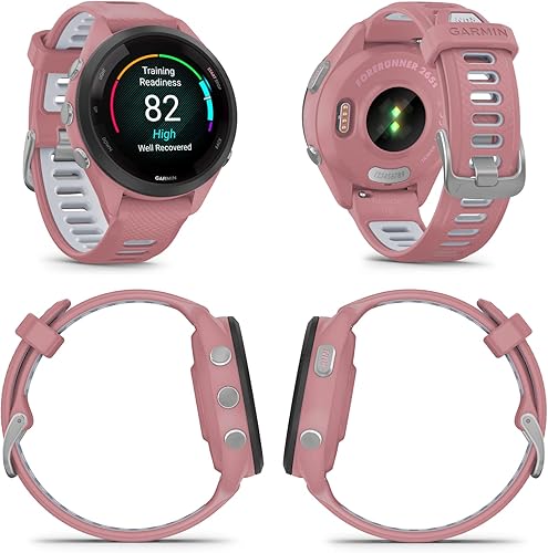Vista 8 de Wearable4U Garmin Forerunner 265S Music GPS Running 1.654 in Smartwatch, negro con pantalla táctil AMOLED de 1.1 pulgadas, paquete de auriculares