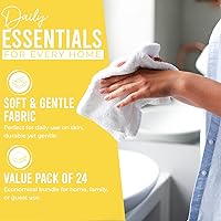 Vista 257 de DAN RIVER Juego de 4 toallas de baño, 27 x 54 pulgadas, 100% algodón, más grandes y ligeras, de secado rápido, súper suaves y absorbentes, toallas