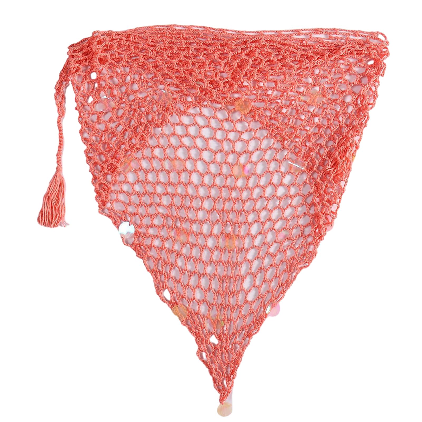 Haiki Traje de baño de malla con lentejuelas para mujer, pareo de playa, pareos, bikinis, falda corta envolvente, falda de playa para mujer