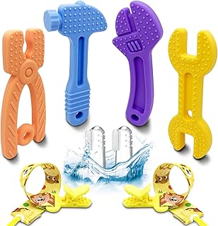 Teething Toys for Babies 6-12 Months, Silicone Baby Teething Toys, Baby Teether, Baby Teethers 0-6 Months, Baby Chew Toys, Soothe Babies Sore Gums, Novel Baby Boy Toys