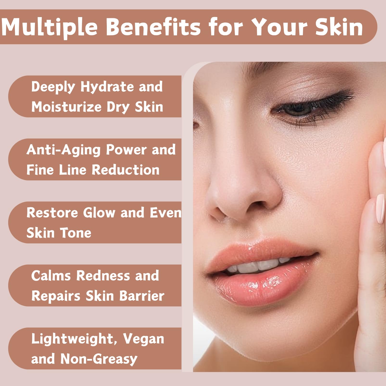 Ginseng & Rice Moisturizing Cream, Korean Face Cream for Women Anti Aging Face Cream - Image 4