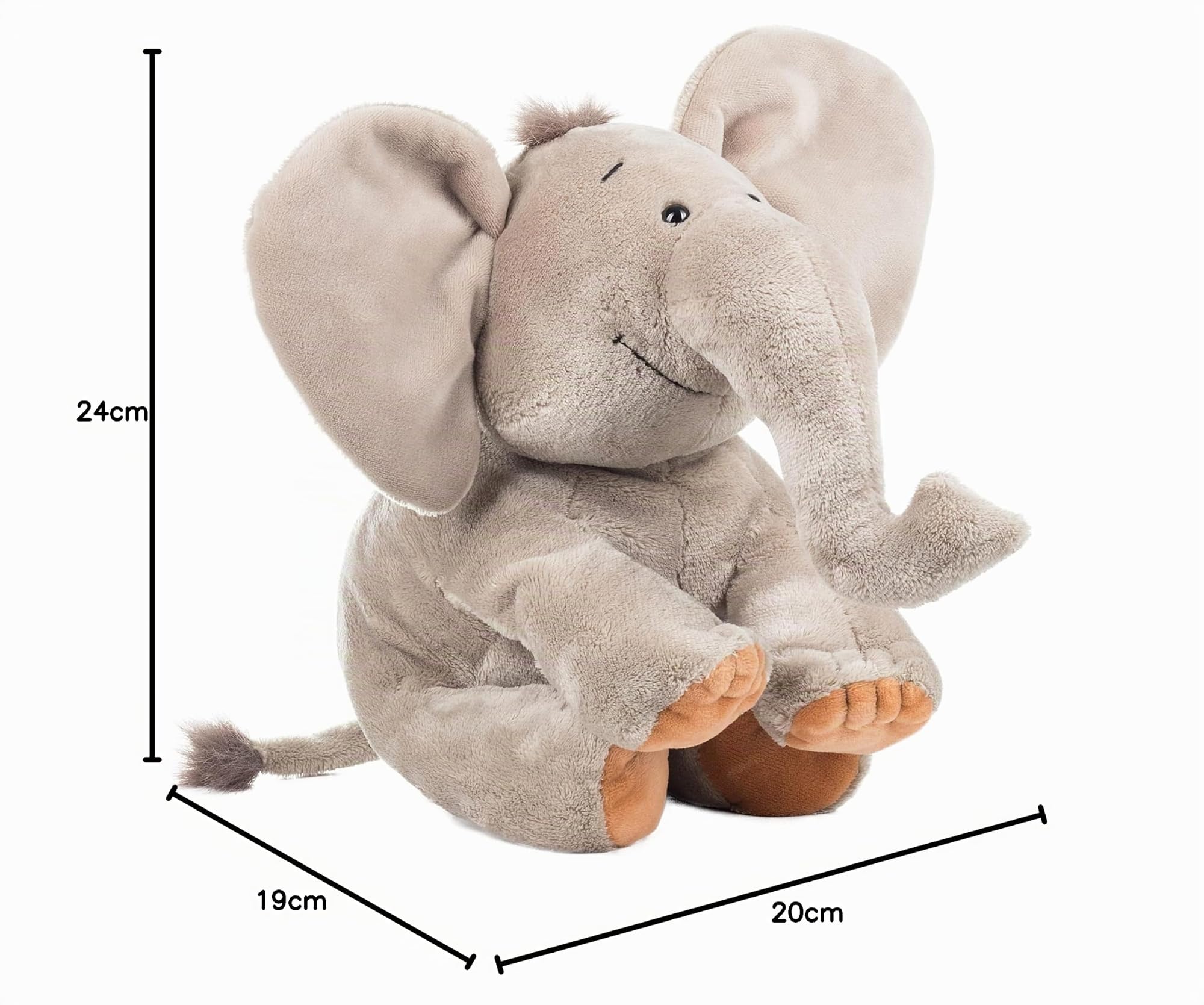 Schaffer 4233 Plüsch Elefant Sugar 30 cm, Grau – Ansicht 7