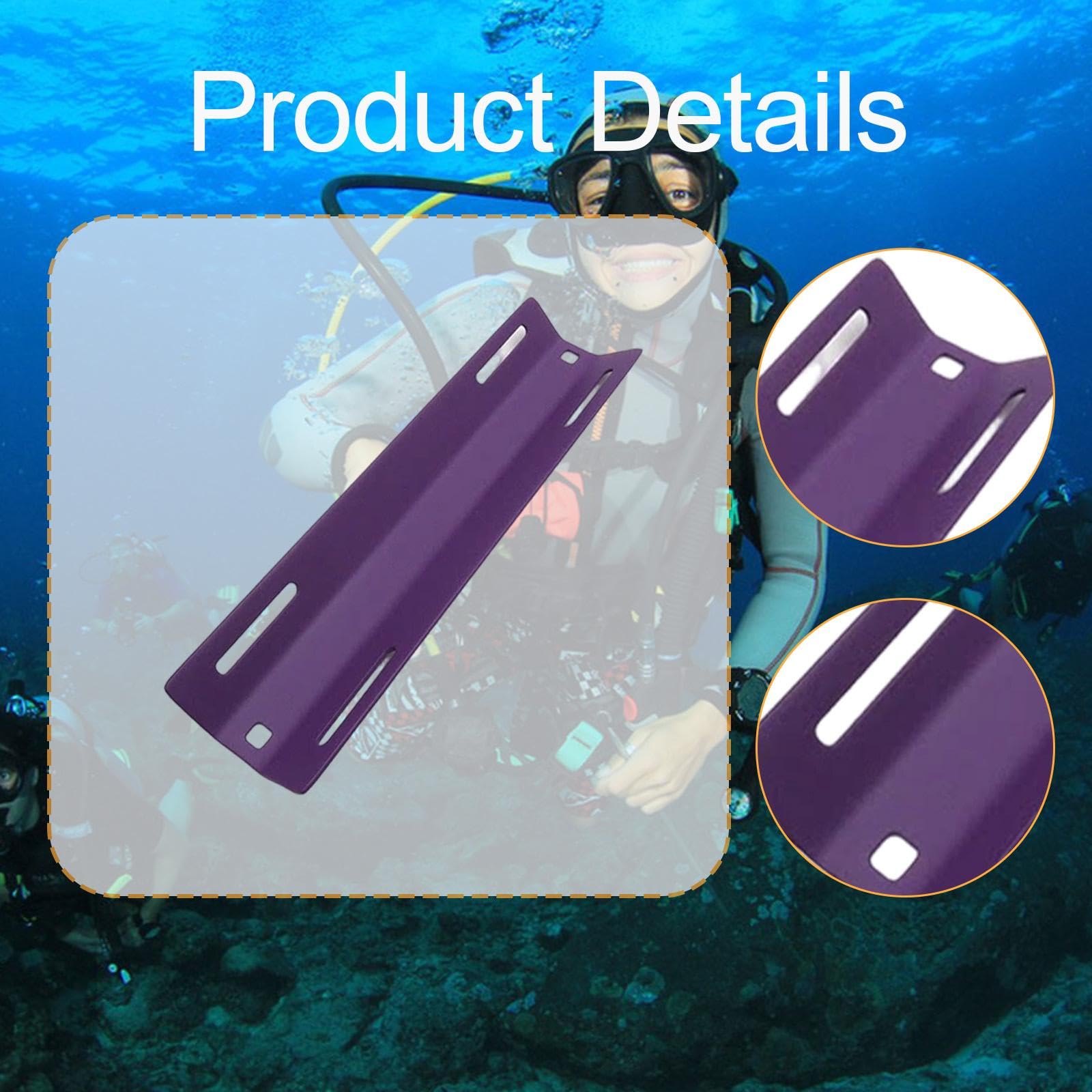Scuba Diving Single Tank Adapter Adaptateur de pour Bouteille de Plongée Harnais Matériel en Fibre de Carbone Fixation Facile Adaptée à la