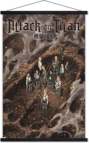 Trends International Attack on Titan The Final Season - Póster de pared con teaser de parte 3, 22.37 x 34.00 pulgadas, paquete de impresión y