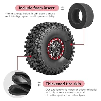 Amazon.co.jp: AllinRC RC クローラー 1.9 ビードロック