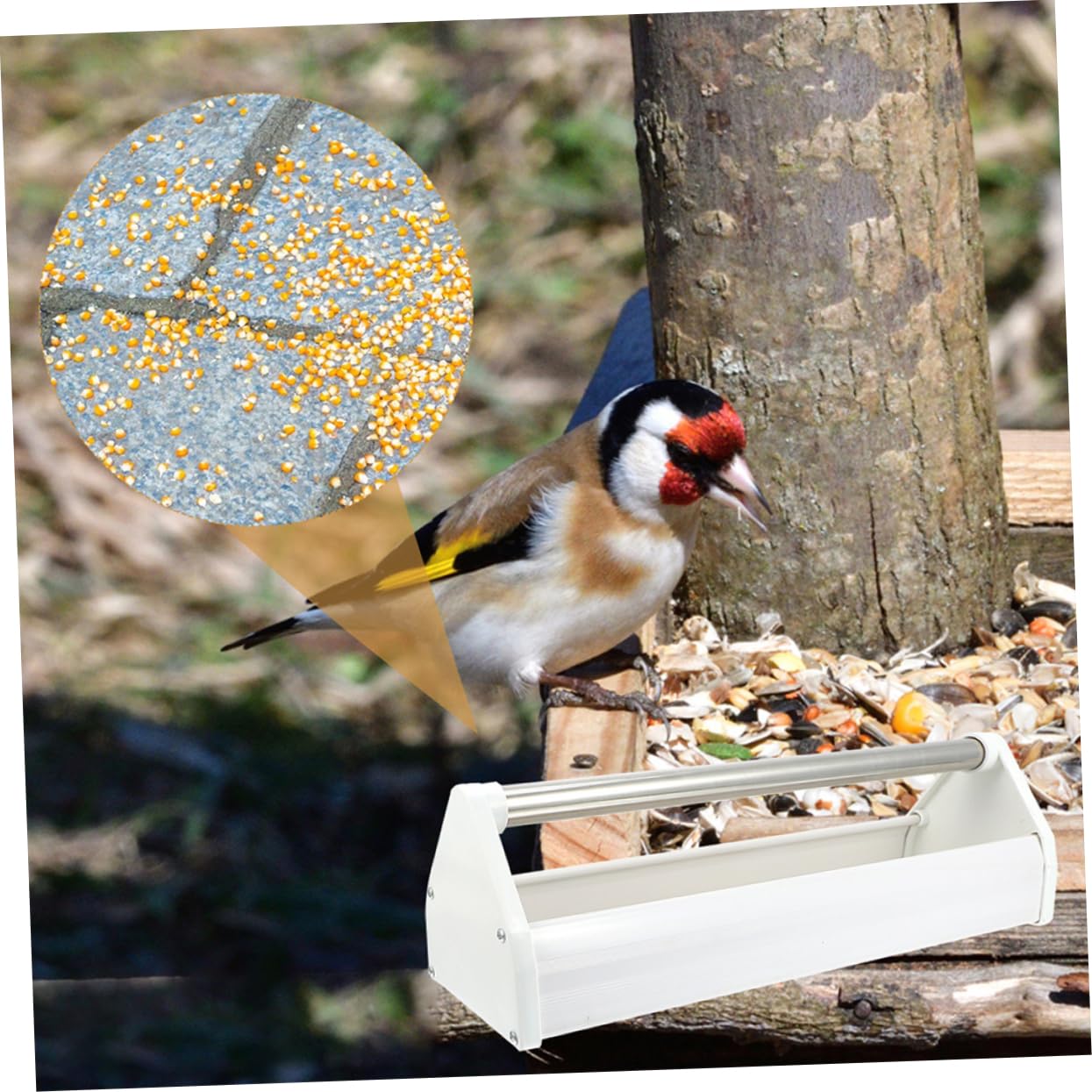 2piezas Comedero para De Comedero para Loros y Pájaros Hecho De Material Plástico Resistente para Uso Jardines o Terrazas Suministros para Aves y Contenedores para Almacenar Comida