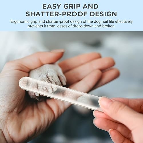 Miniatura 5 de WeinaBingo Lima de uñas para perros, limpiadora de uñas suave e indolora para garras y patas, ideal para perros, gatos, pájaros