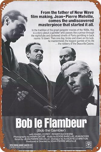 Bob the Gambler Poster Tin Logo Metal Style Cafe Home Bar Garage Garden Door Wall Art Decor 8x12 inches disponible en Yaxa Peru