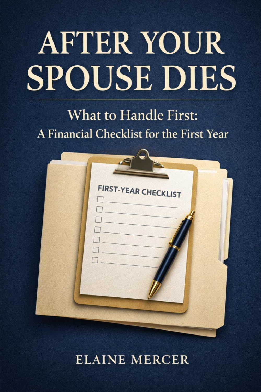 After Your Spouse Dies: A Financial Checklist for the First Year: What to Do First With Bills, Benefits, Insurance, Paperwork, Taxes, and Accounts