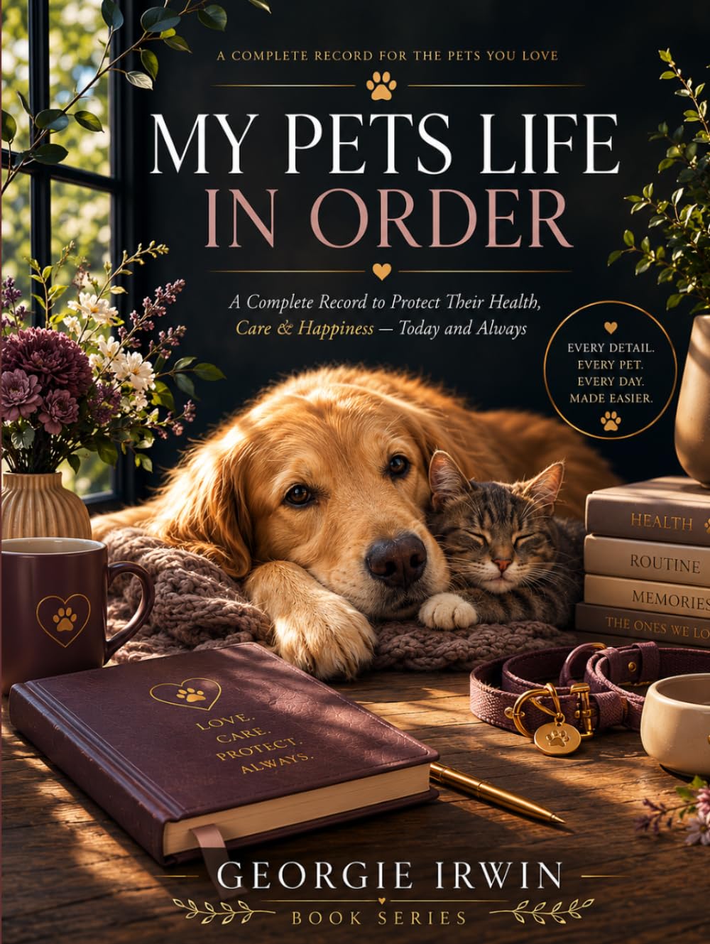 My Pets Life In Order: A Complete Record to Protect Their Health, Care & Happiness - Today and Always (THE IN ORDER SERIES by Georgie Irwin)