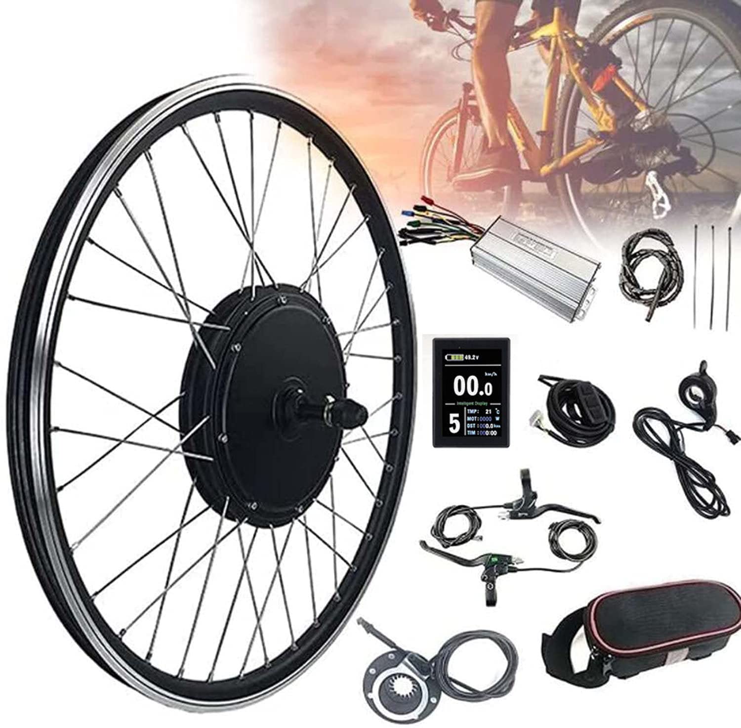 Kit De Conversion De Vélo électrique Pour Vélo électrique 50,8 Cm, 61