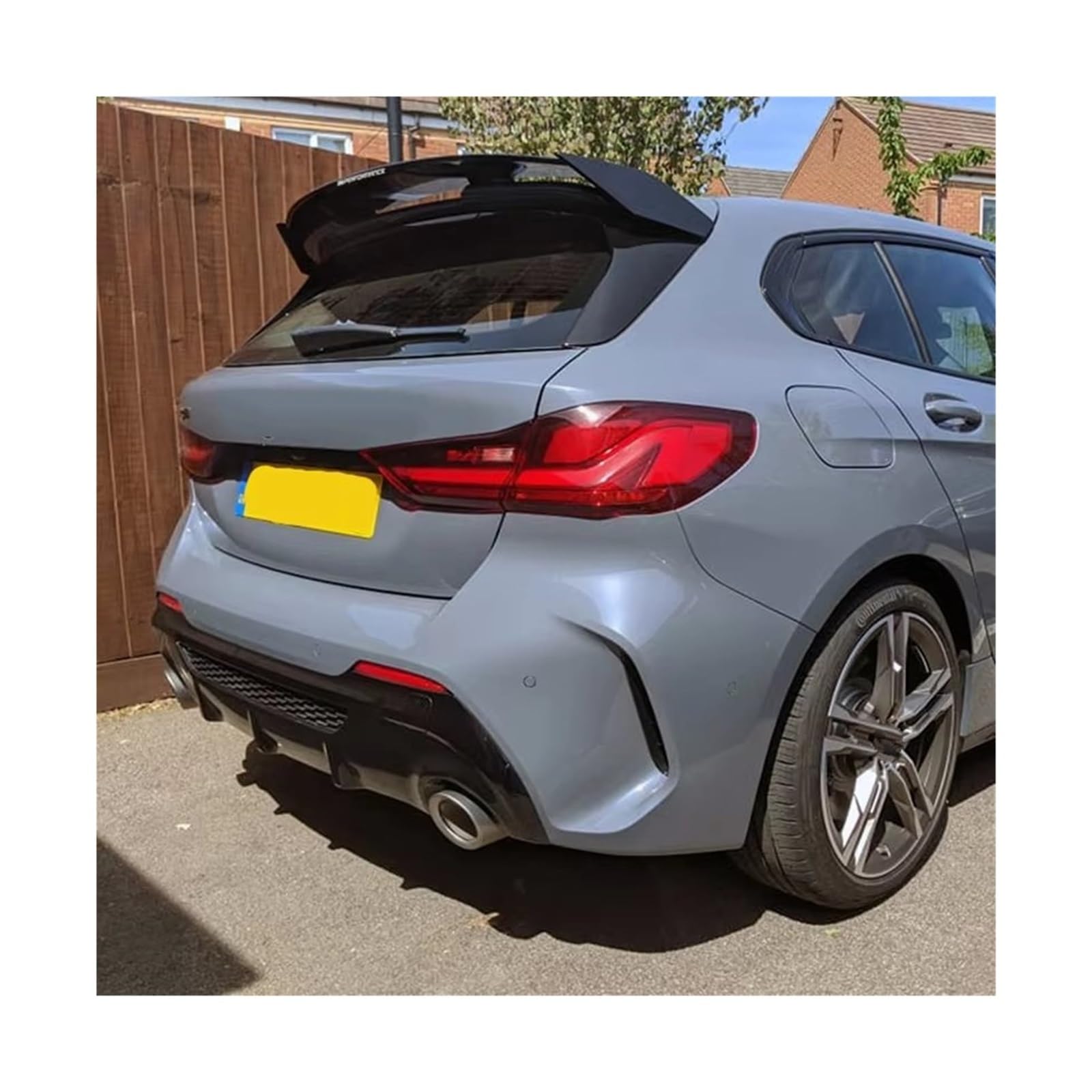 Alettone Posteriore Per BMW Serie 1 F40 M135i 128ti 118D Hatchback Spoiler 2019-2024 Baule Posteriore Ala ABS Fibra Carbonio Nero Lucido Spoiler Posteriore(Glossy Black)