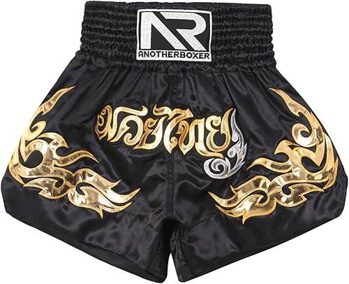 Miniatura 5 de Pantalones cortos de boxeo Muay Thai para hombre con cordón para entrenamiento de artes marciales y artes marciales