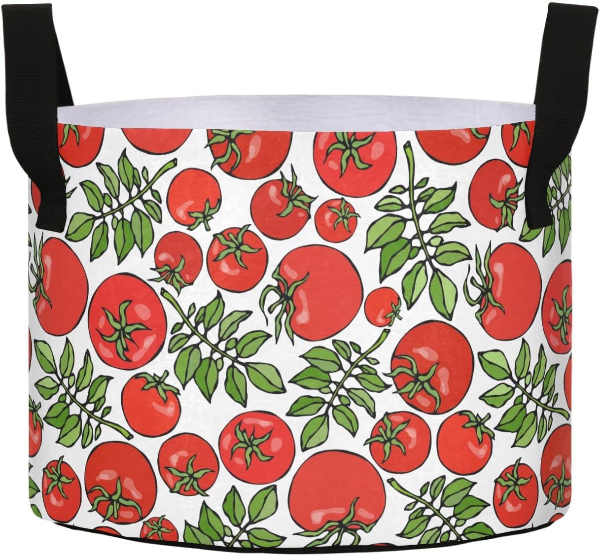 Pigsaly Cute Red Cherry Tomatoes Grow Bags Green Leaves