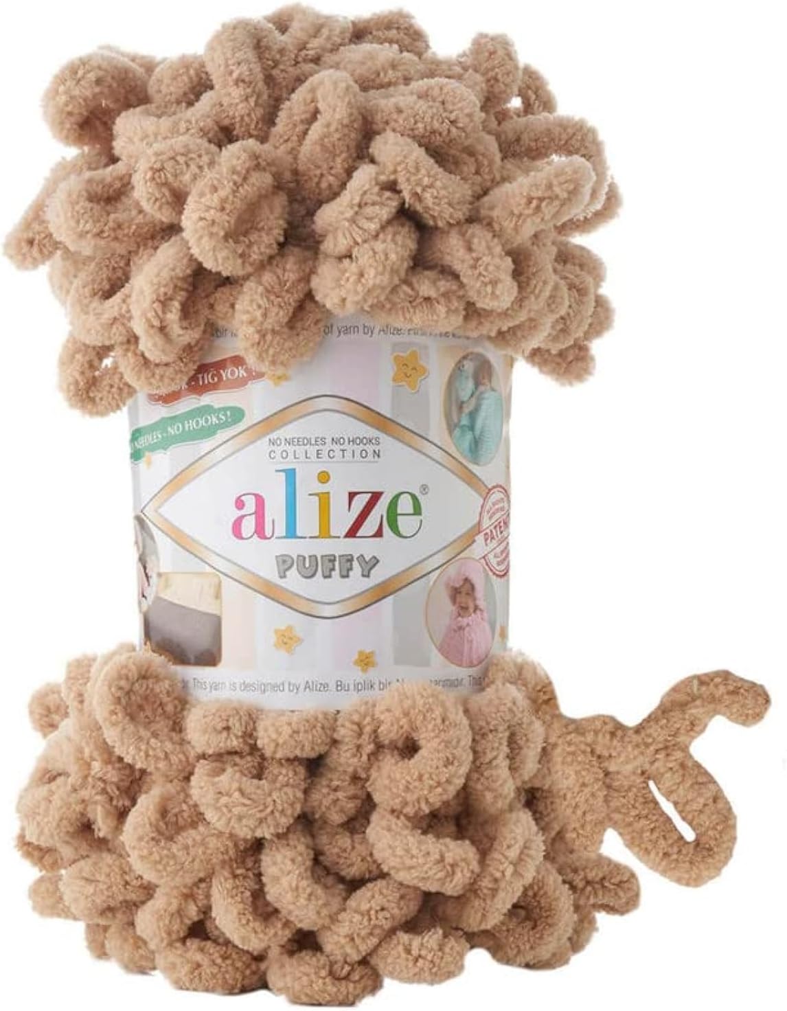 ALIZE Puffy Hand Knitting Yarn (Beige 262)
