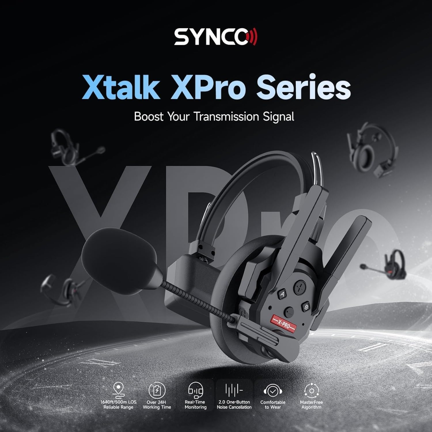 Amazon | SYNCO XTalk XPro2 XPro X2 2.4GHz ワイヤレスヘッドセット