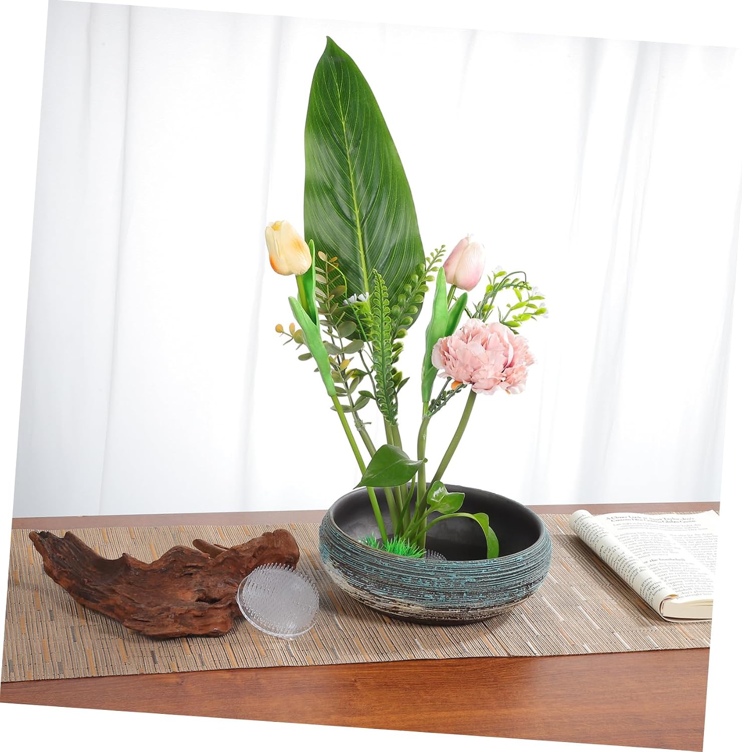 AKOOSY 2pcs Floral Frogs Suction Cups Flower Arrangement Inserts Grid Holders for Vases Floral Accessories