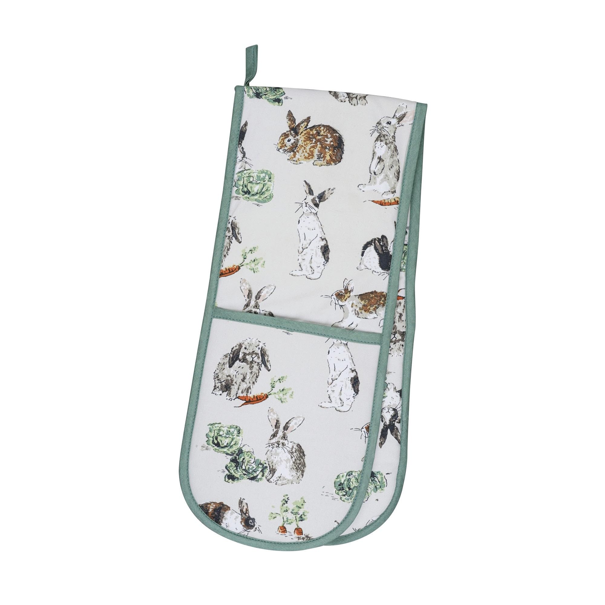 Ulster Weavers Green Rabbit Patch Double Oven Glove