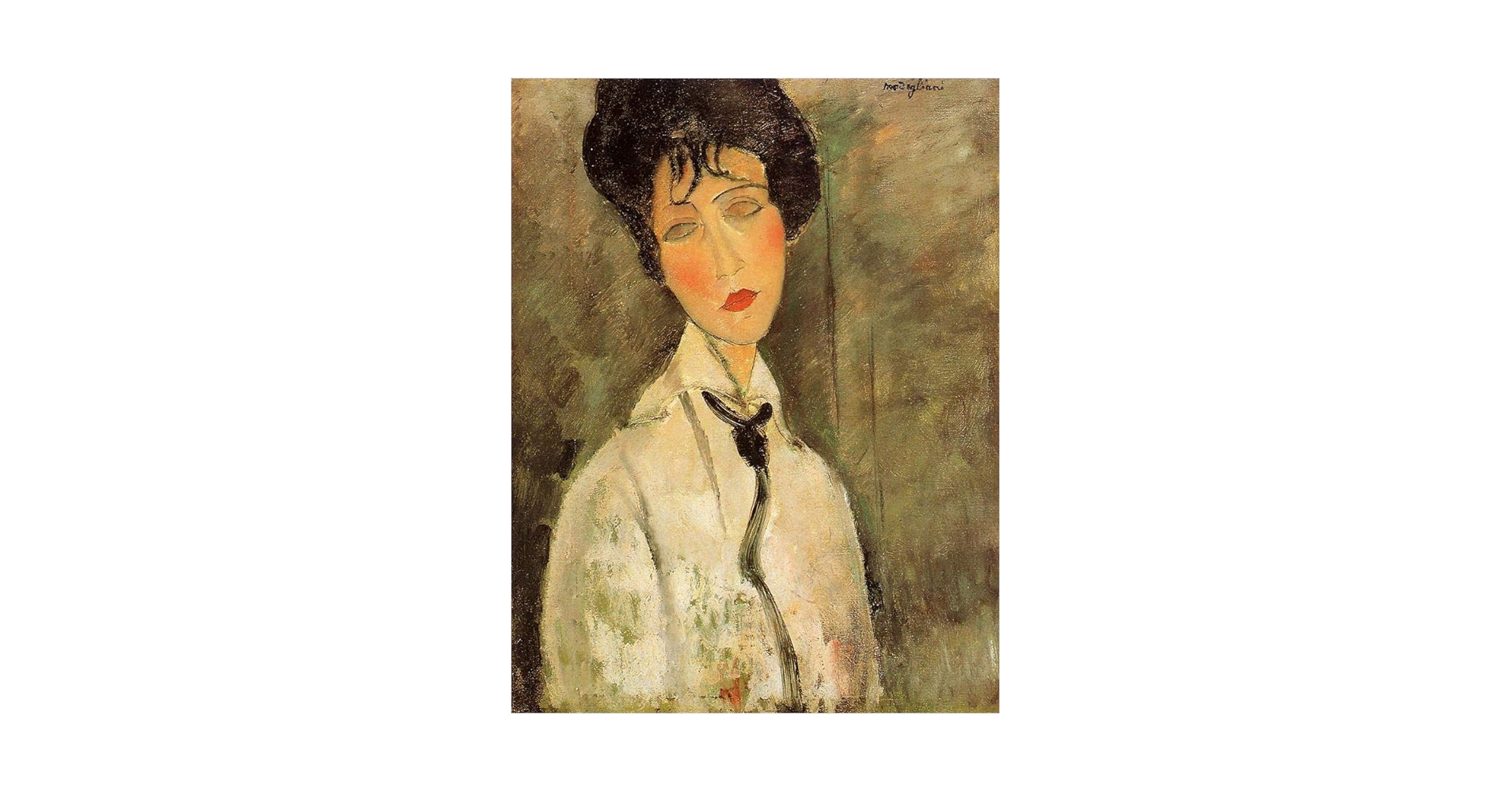 アメデオ モディリアーニ、【ルネ】、希少画集画より、状態良好 アメデオ・モディリアーニ、少女の肖像、希少画集画、新品高級額