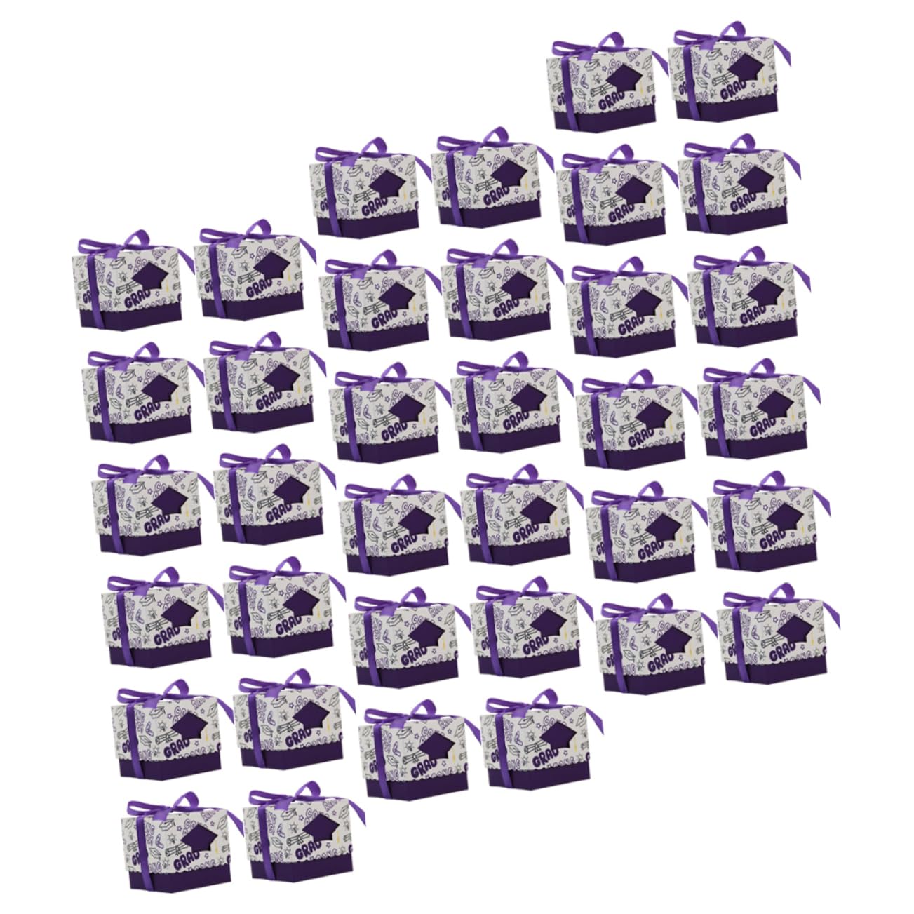 COLLBATH 50 Stück Bonbonschachteln Zum Schulabschluss Gastgeschenke Aus Papier Süßigkeitenboxen Für Party Leckerliboxen Zur Abschlussfeier
