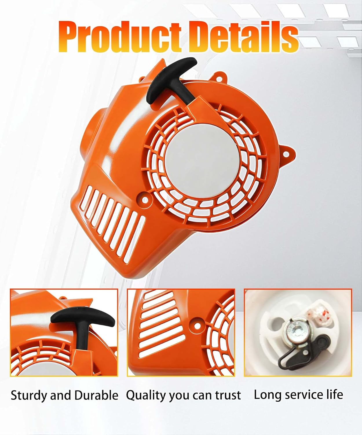 4229 080 2104 Leaf Blower Recoil Pull Start Fits for Stihl BG55 BG65 BG85 SH55 SH85(with Screw,Handle)