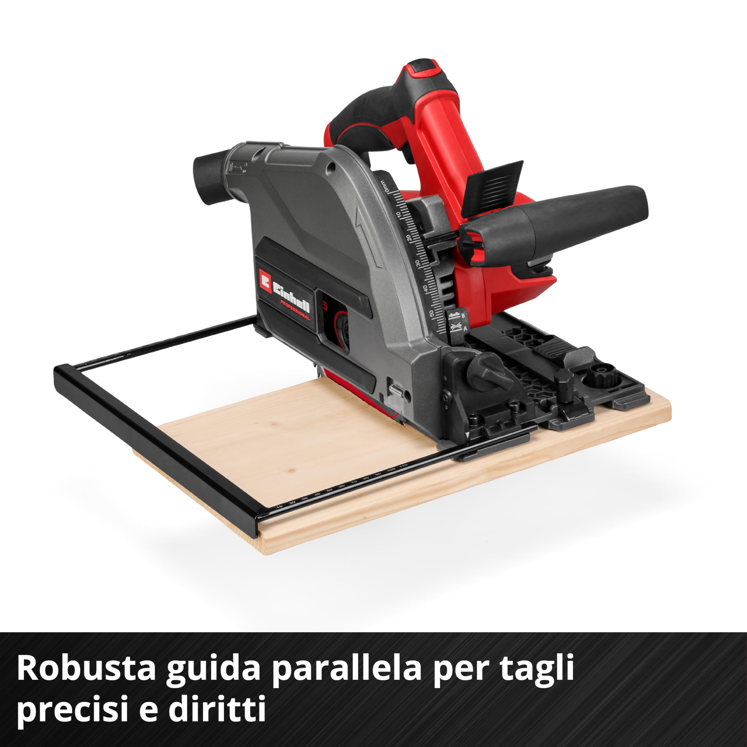 Sega a immersione Einhell Professional TP-PS 18/165 Li BL - Solo Power X-Change (18 V, Ø 165 mm, lama, Brushless, profondità di taglio 56 mm, installazione senza attrezzi, batteria esclusa)