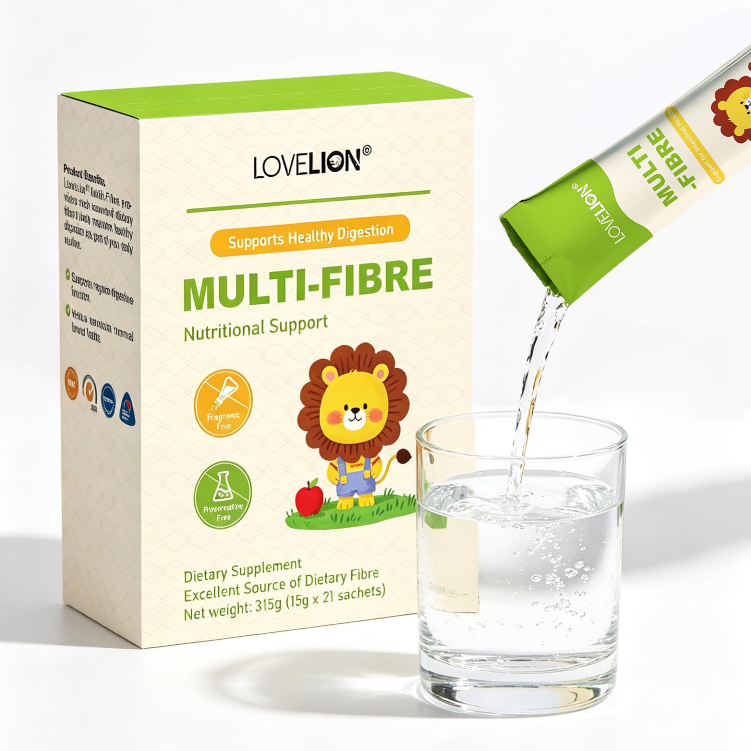 Prebiotic Liquid Fiber Syrup Supplement for Digestive Health and Regularity