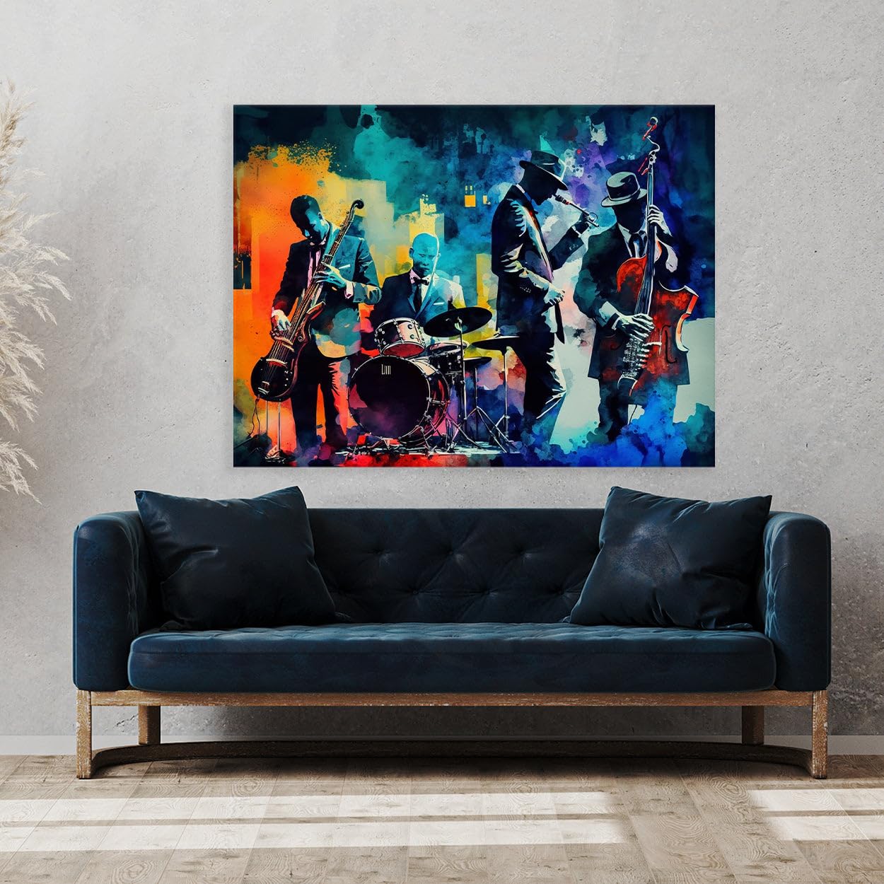 Amazon.co.jp: Sense Canvas Jazz Collage 29 キャンバスアート