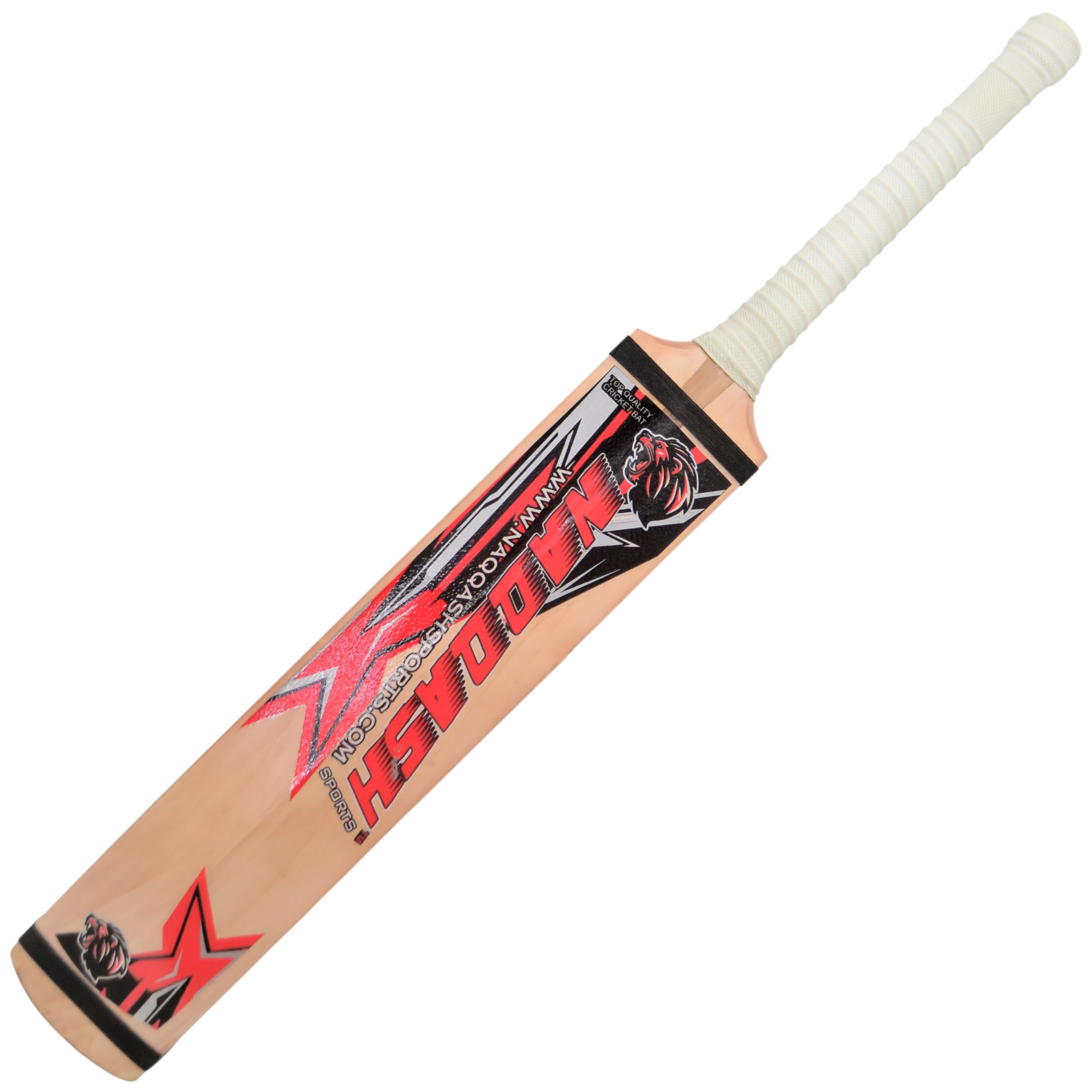 English Willow Cricket Hard Ball Bat Best for Beginners/Premium English Willow Cricket Bat - Full Size for Adults, Short Handle