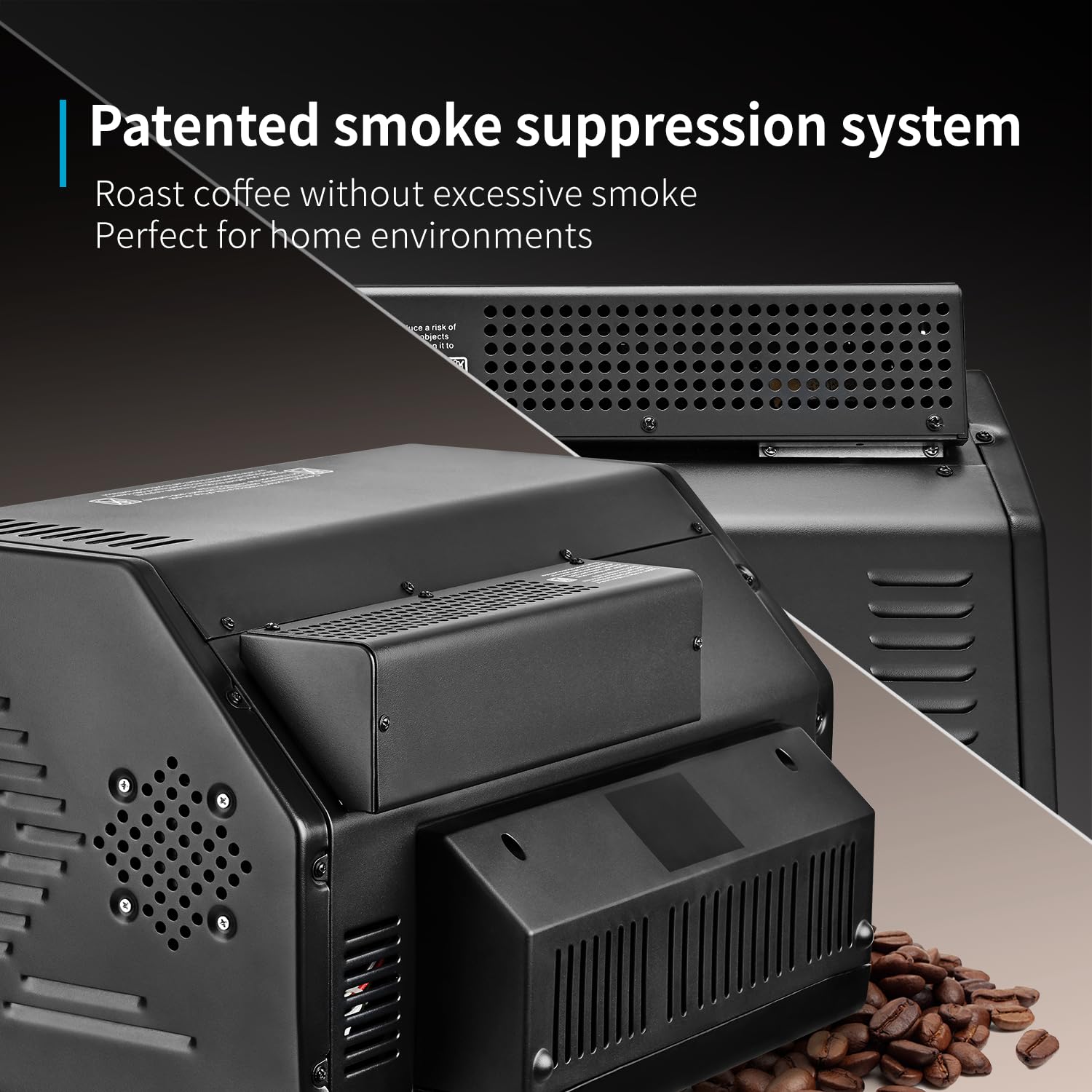 Kaffeeröster Behmor 2020SR Plus, 100–454 g Kapazität, patentierte Rauchunterdrückung, 5 Röstprogramme, manueller Modus, Quarz-Heizelemente, elektrischer Heimröster für Innenräume