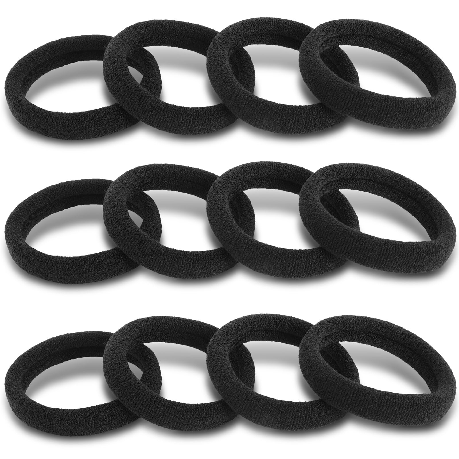 DWKFEOQ 120PCS Black Hair Ties for Women Girls, Elastic Hair Bands Ponytail Holders - hair accessories | Mubboo