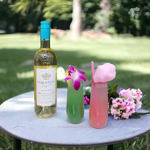 Miniatura 3 de Juego de 48 copas de vino de plástico transparente sin tallo, irrompibles, 48 unidades