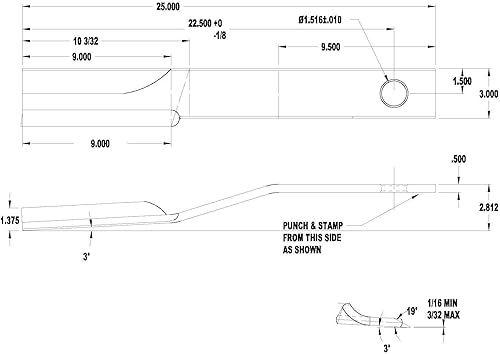 Miniatura 4 de Land Pride - Cuchillas de repuesto para cortacésped 820-198C y cuchillas de repuesto giratorias compatibles para cortacéspedes de cepillo (juego de