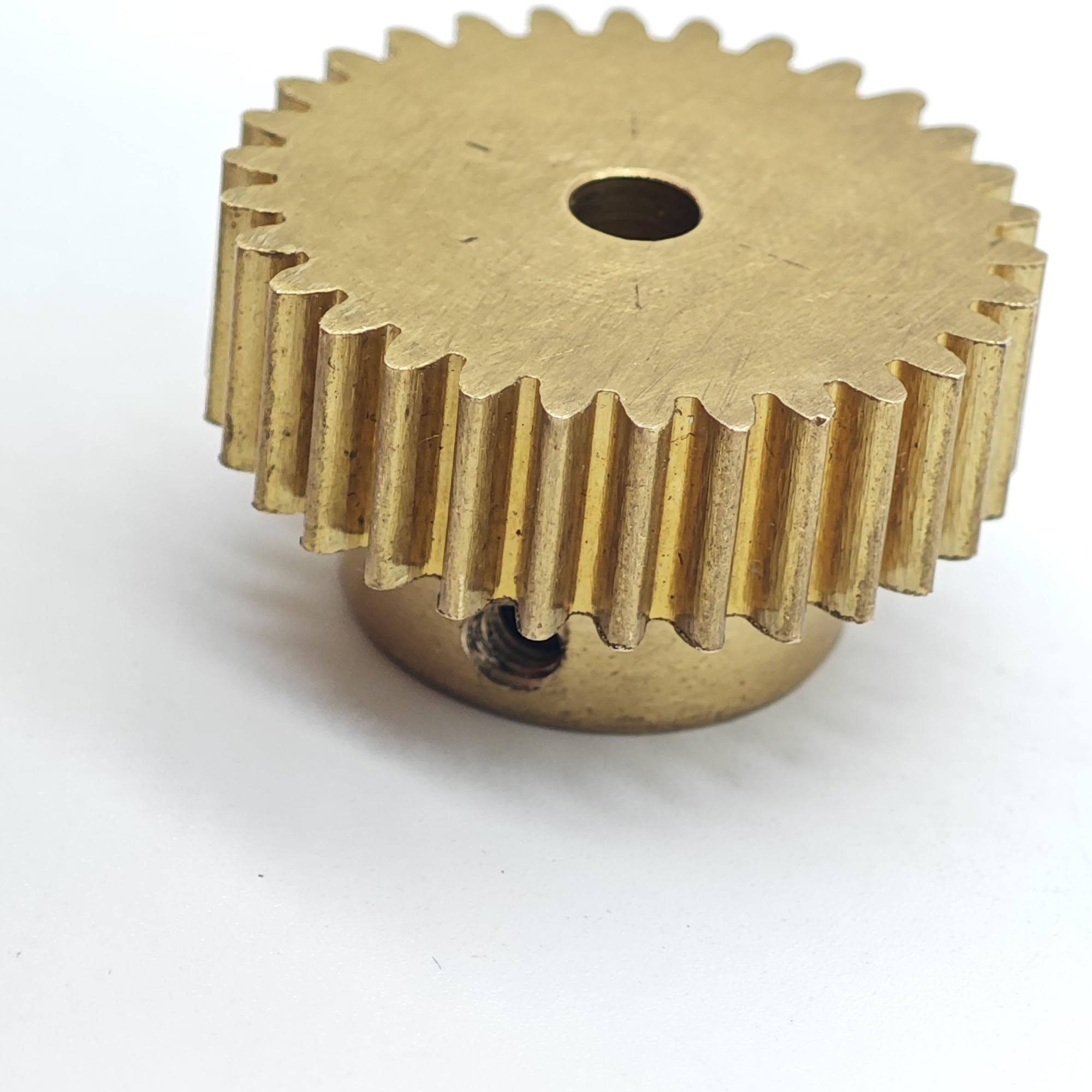 Zahnrad, Ritzel, Motorritzel, 0,6 m, 94 Zähne, Messing-Stirnrad, 5 mm Zahnstärke, gerade Zahnübertragung, zylindrisches Getriebe mit Stufenwellen-Hardware(6mm bore)