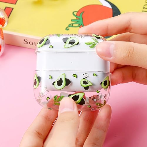 Miniatura 5 de AKABEILA Funda para Airpods Pro para mujer, compatible con Apple Airpods Pro, funda transparente con diseños de patrones, Airpods Pro, funda rígida