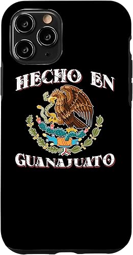 Funda con emblema de la bandera de México para iPhone 11 Pro hecha en Guanajuato