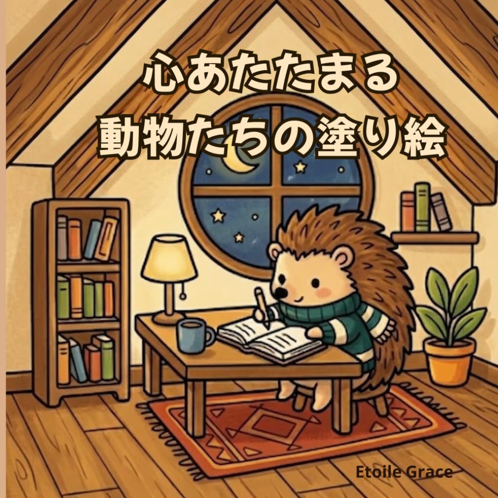 心あたたまる動物たちの塗り絵