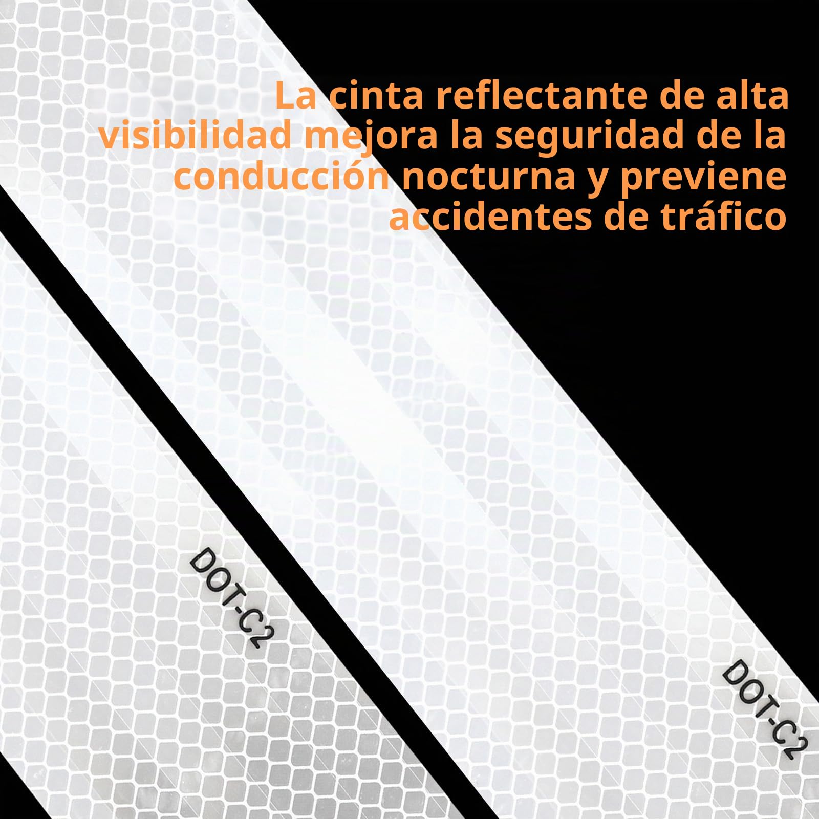 QILIMA 3 Rollos Cinta Reflectante Adhesiva 5cm x 9.14m Cinta reflectante de seguridad, Para bicicletas, motocicletas, cochecitos de bebé, cascos, mochilas escolares, ropa