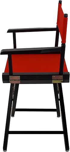 Miniatura 4 de American Trails - Silla de director extra ancha de 18 pulgadas, marco negro con lienzo rojo