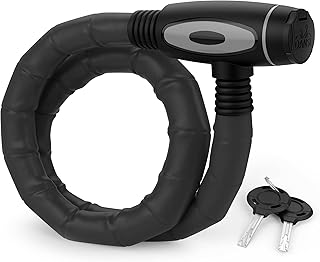 Dansi Curved Link Lock with 2 Keys Matte Smoke Black
