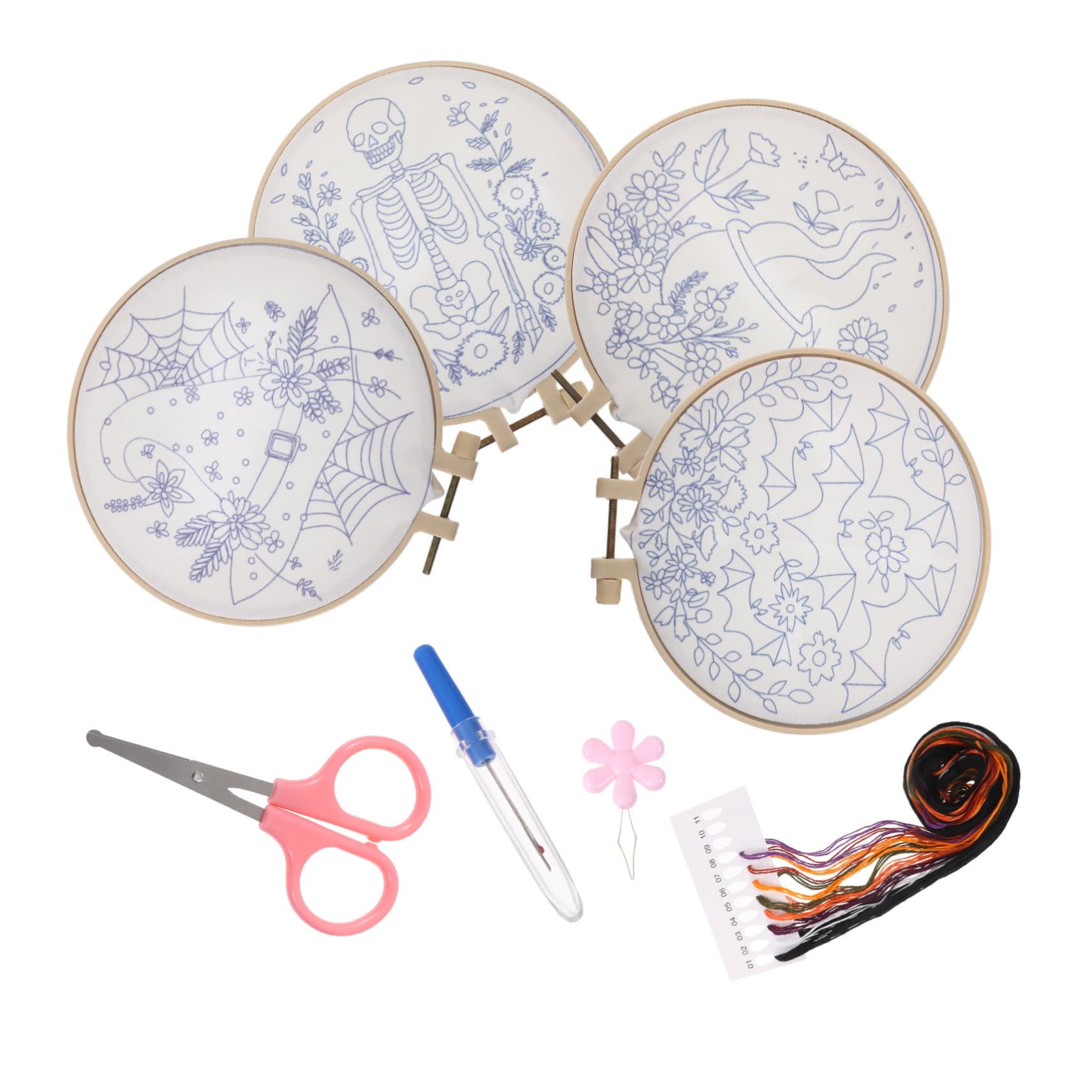 MUELODSIC Ornement De Broderie Kit De Broderie Débutant Kit D'aiguilles à Punch
