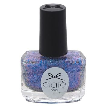 Ciate London Mini Paint Pot Nail Polish and Effects with a Blend of Glitter Blue Sequins for Women, Risky Business/Switching, 0.17 Ounce