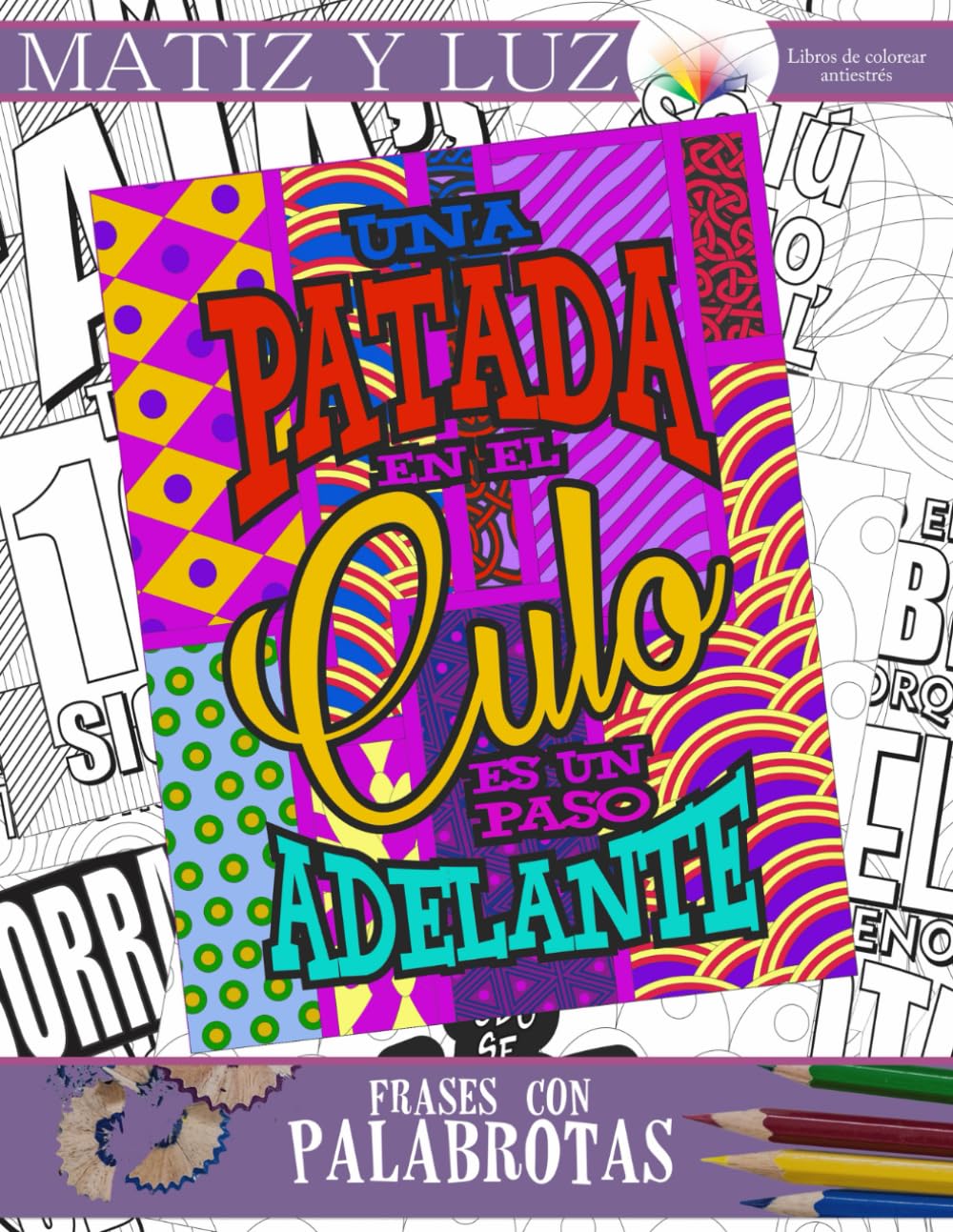 Frases con palabrotas libro de colorear relajante para adultos