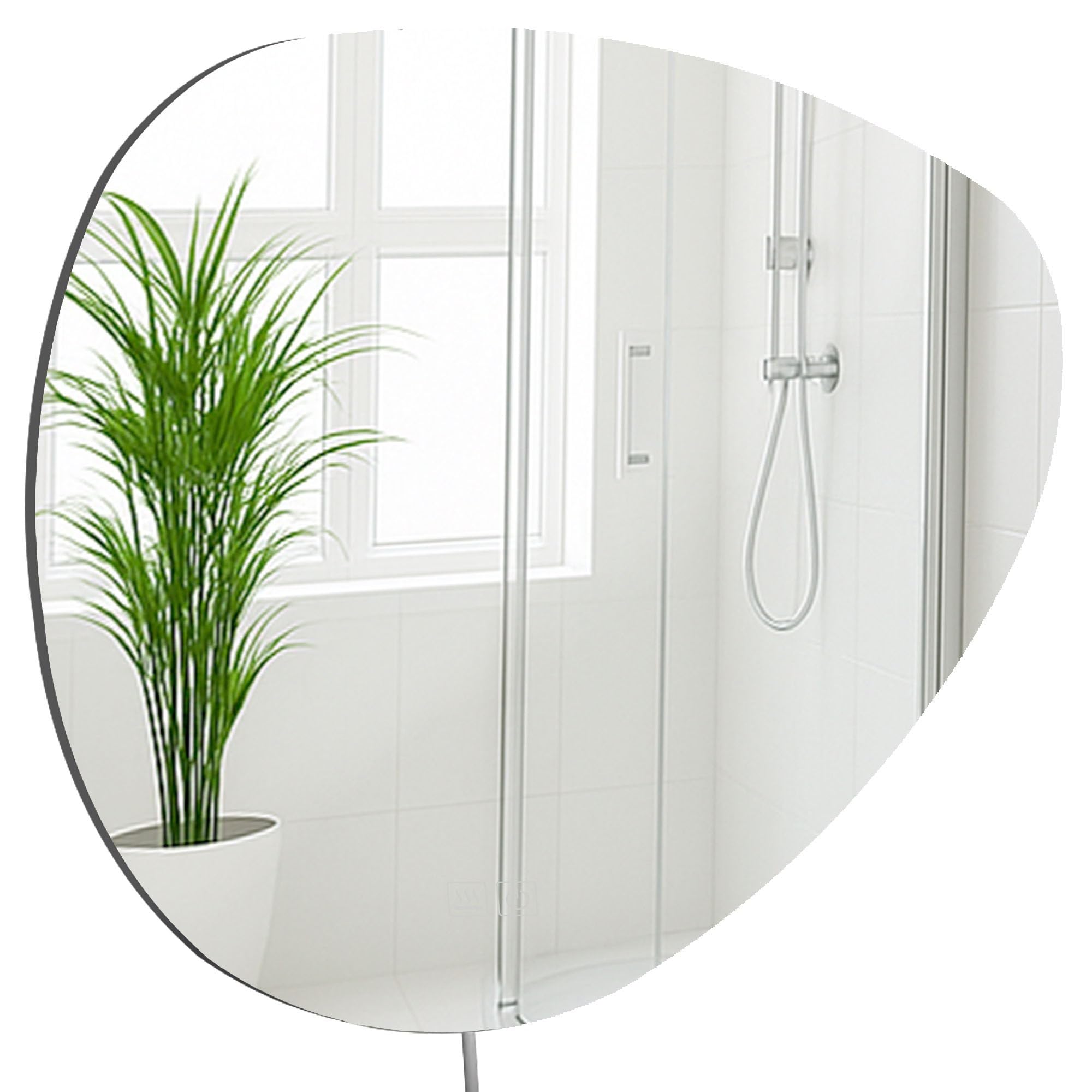 CLP Specchio da Bagno Almafie con Illuminazione, Specchio da Bagno antiappannamento, Specchio da Parete LED, con e Senza Bluetooth, Contenuto del Set:Senza Bluetooth