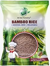 SRI SAI FORESTRY Bamboo Rice 1KG Ready to Use, Brown Small Grain,Unpolished Mulayari, Bamboo Chawal