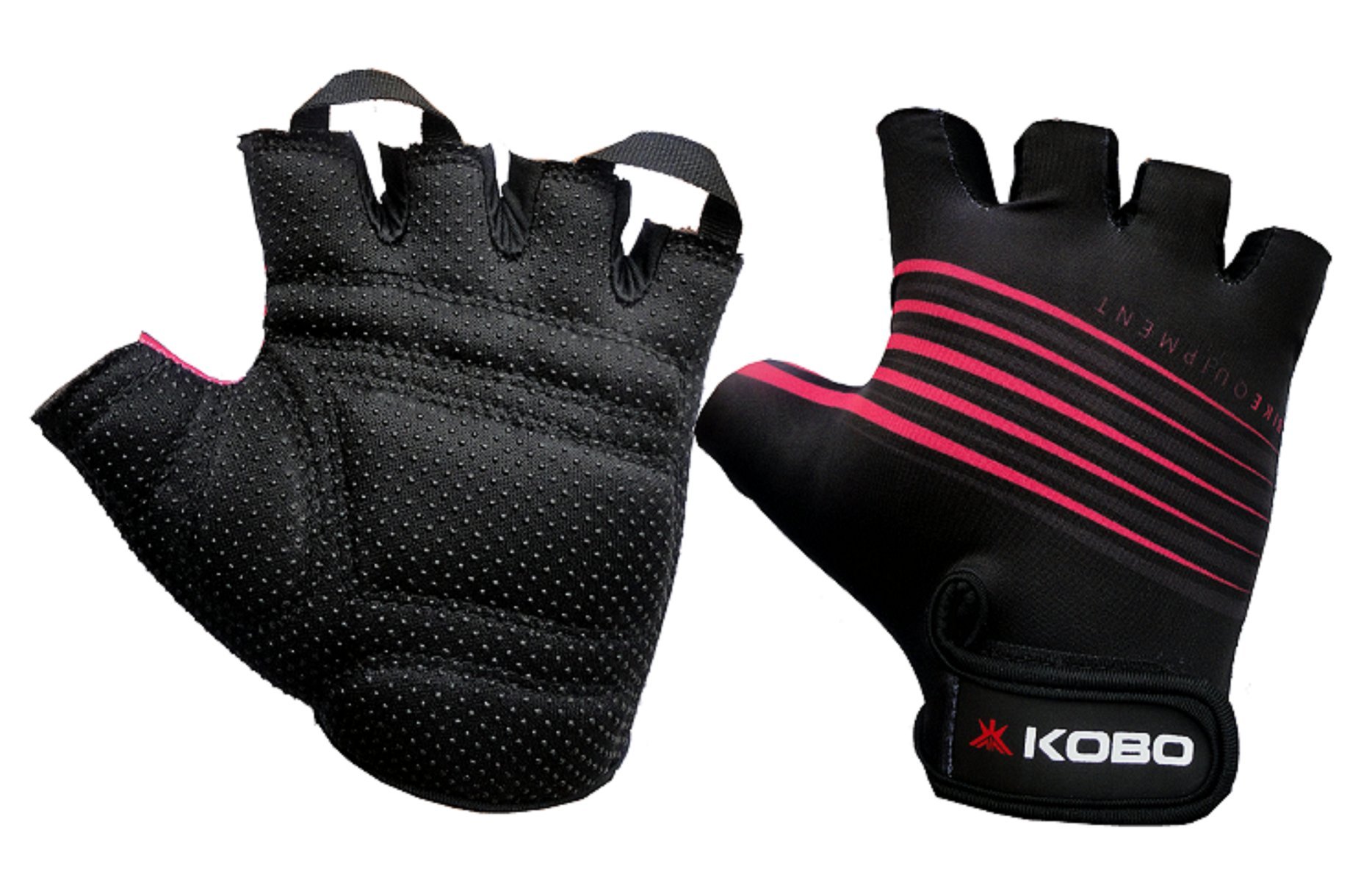 Kobo Ladies Exercise Weight Lifting Grippy Hand Protector Padded Gym & Fitness Gloves