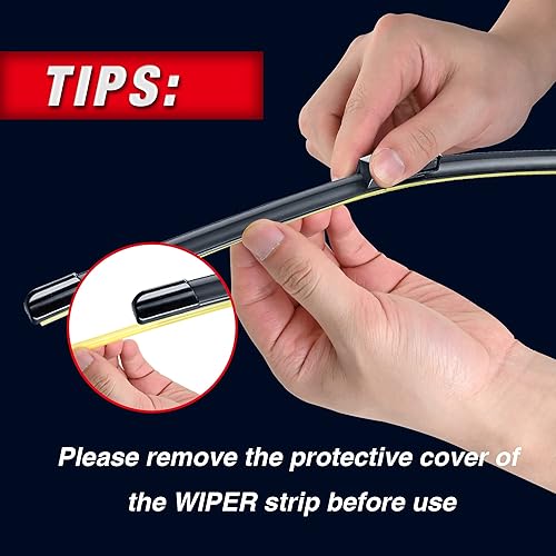 Miniatura 7 de IceXsonw - Repuesto de escobillas para limpiaparabrisas, calidad de fabricante original del equipo, 24, 21 y 11 pulgadas, bloqueo superior, juego de