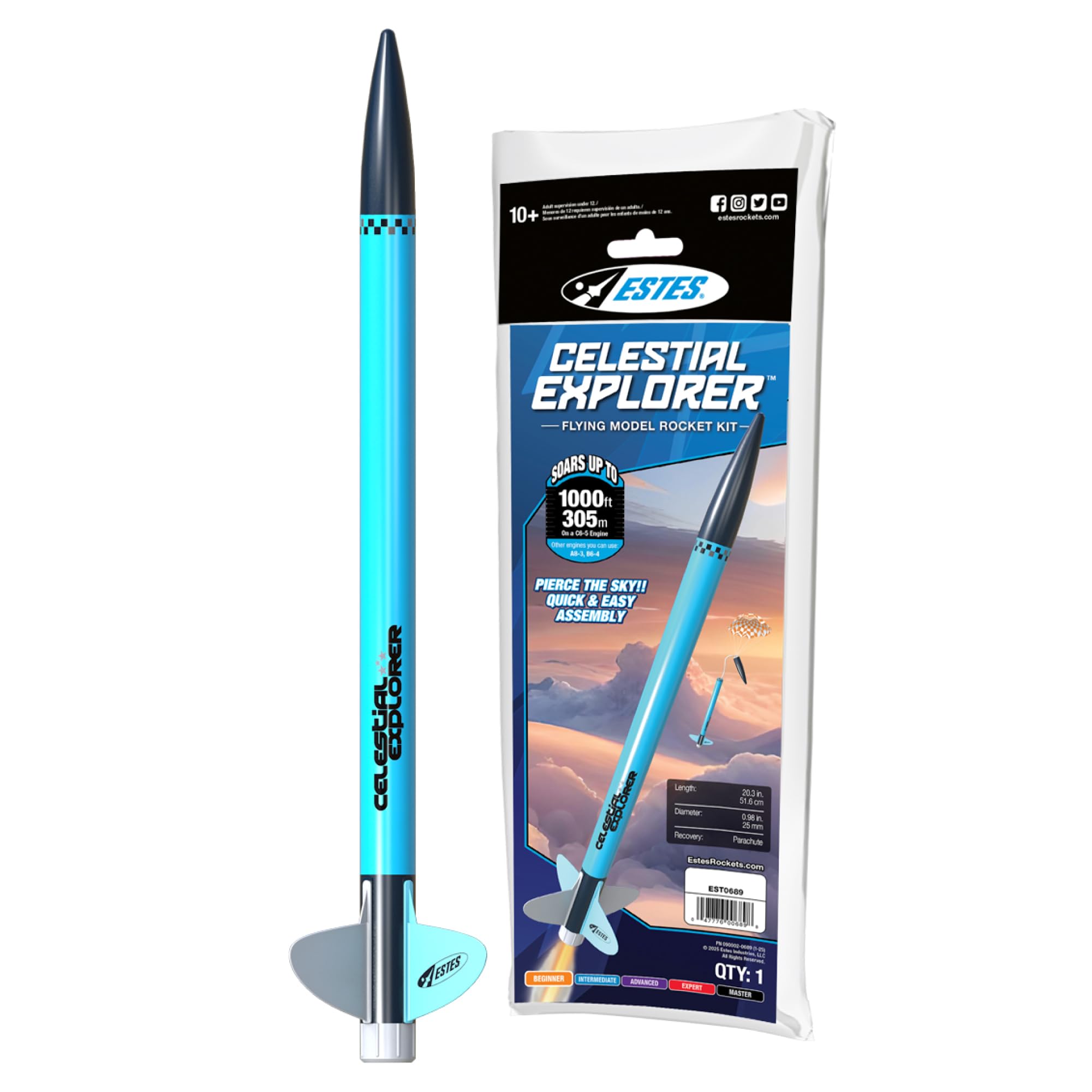 Amazon.com: Estes 0689 Celestial Explorer Model Rocket Kit