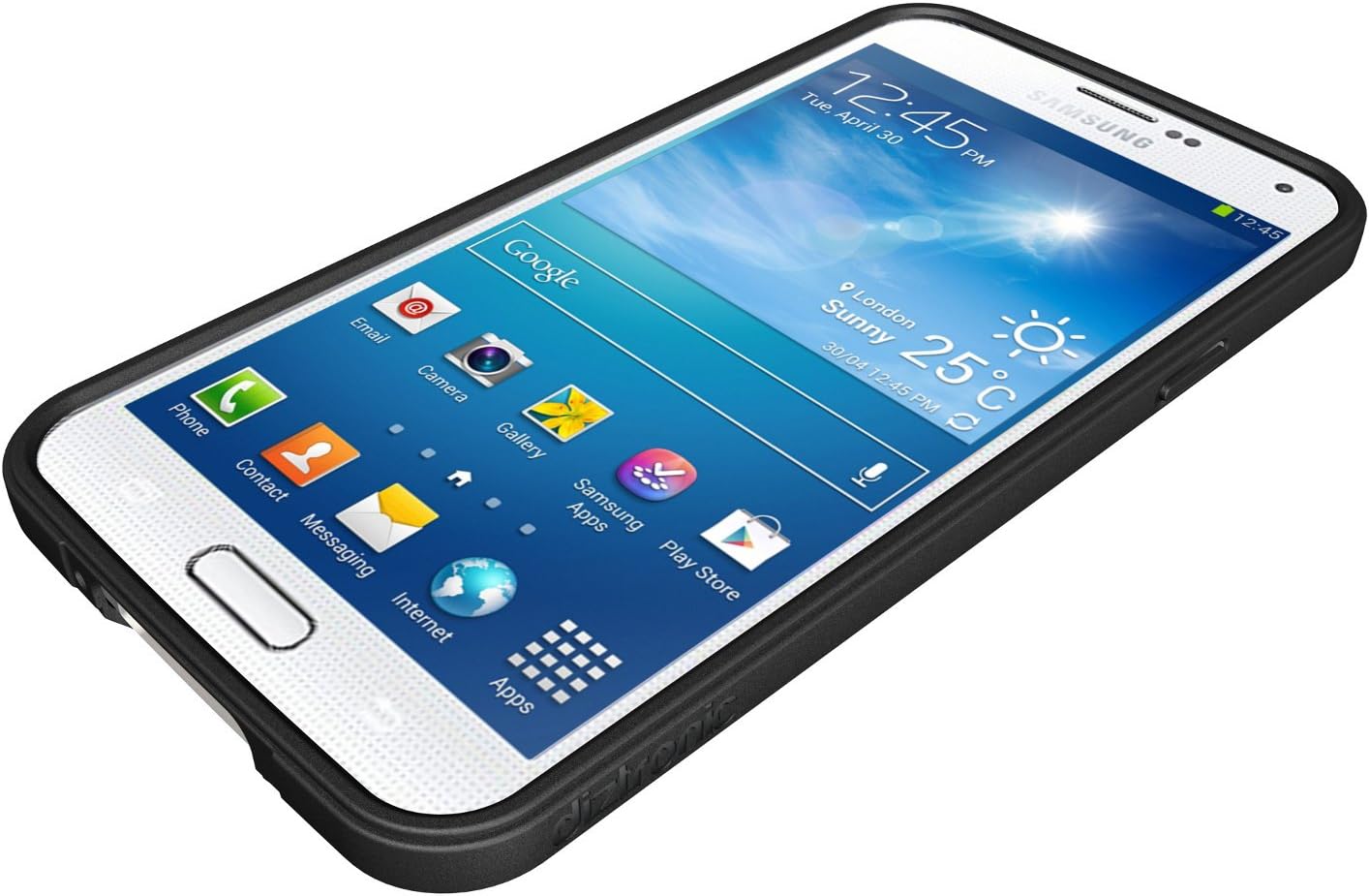 Diztronic Full Matte Black Flexible TPU Case Exclusively Compatible with Samsung Wireless Charging Cover for Galaxy S5 - Retail Packaging